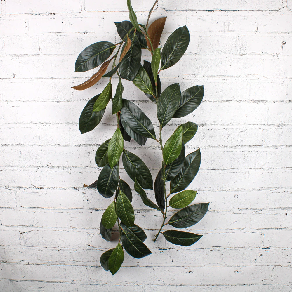 Natural Touch Magnolia Leaf Garland 6ft 44 Leaves 1 Natural Touch Magnolia Leaf Garland 6ft 44 Leaves