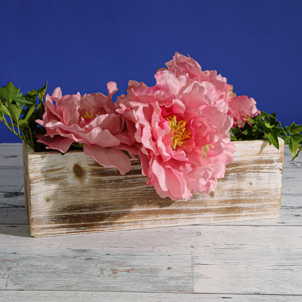 Pink Silk Peony (6" Wide) Flower Heads (Bouquet Of 24) 2 Pink Silk Peony (6" Wide) Flower Heads (Bouquet Of 24) - Image 2