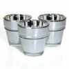 Eastland Flowerpot Votive Holder Mirrored Set Of 12