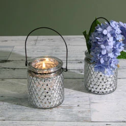 Eastland Hanging Mercury Patterned Holder 3.5" Set Of 12 -US Gift Sales 2024 1144 7591