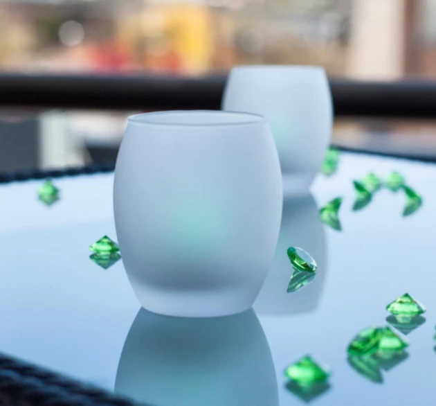 Eastland Grande Hurricane Votive Candle Holder Frosted Set Of 72 2 Eastland Grande Hurricane Votive Candle Holder Frosted Set Of 72 - Image 2