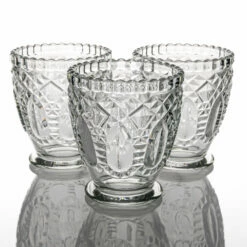 Richland Royal Textured Glass Votive Holder Grande Clear Set Of 36