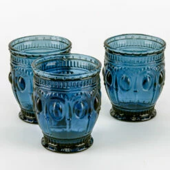 Richland Vintage Charm Candle Holder Navy Blue Set Of 6