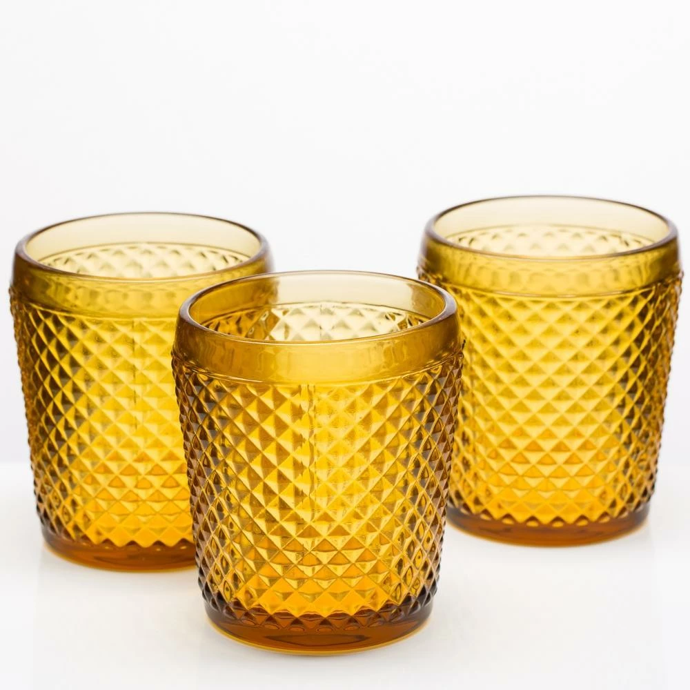 Richland Diamond Candle Holder Amber Set Of 48 3 Richland Diamond Candle Holder Amber Set Of 48 - Image 3
