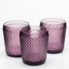 Richland Diamond Candle Holder Purple Set Of 6