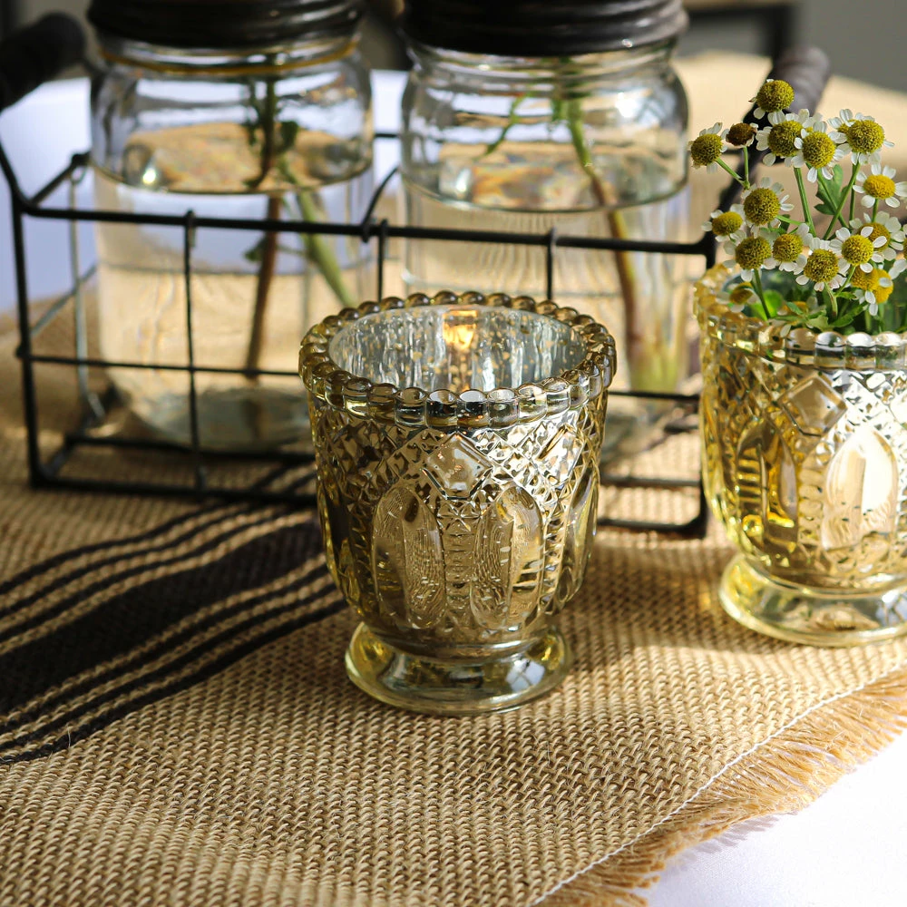 Richland Holder Royal Mercury Petite Metallic Gold Set Of 48 2 Richland Holder Royal Mercury Petite Metallic Gold Set Of 48 - Image 2