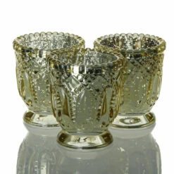 Richland Holder Royal Mercury Petite Metallic Gold Set Of 12