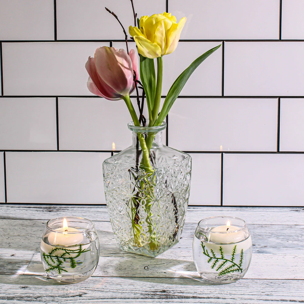 Richland Vase Square Textured Taper Set Of 32 2 Richland Vase Square Textured Taper Set Of 32 - Image 2