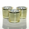 Richland Chunky Votive Holder Gold Mirrored Set Of 12