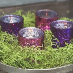 Richland Votive Holder Pinched Pink Mercury Set Of 48 -US Gift Sales 2024 1564a 1