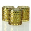 Richland Votive Holder Honeycomb Amber Mercury Set Of 48