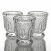 Richland Royal Textured Glass Votive Holder Petite Clear Set Of 12