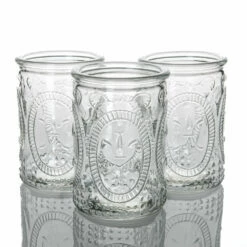 Richland Candle Holder Textured Glass Tall Set Of 12