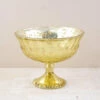 Gold Mercury Glass Compote 7" X 5.25"