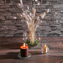 Richland 8" X 7.5" Clear Bubble Ball Vase -US Gift Sales 2024 5142 7507