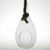 Richland Hanging Teardrop Terrarium With Rope 6" X 11"