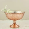 Mercury Glass Compote Rose Gold 7" X 5.25"