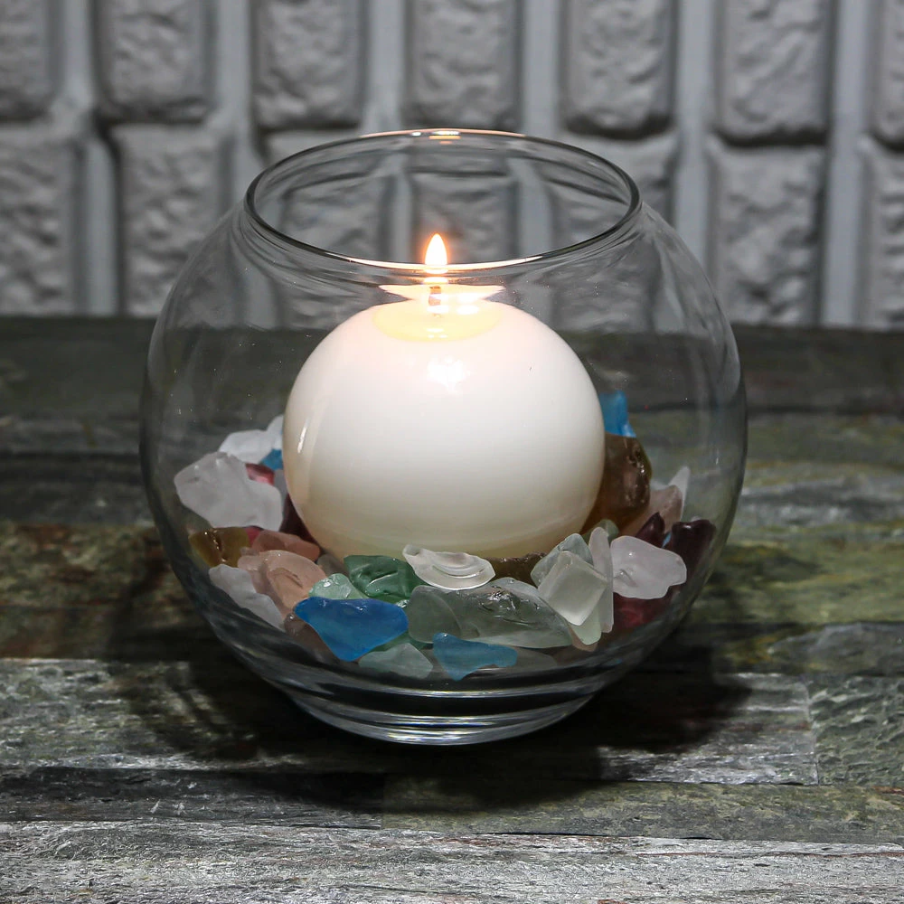 Richland Sphere Candle 3" White Set Of 12 2 Richland Sphere Candle 3" White Set Of 12 - Image 2