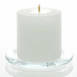 Richland Rustic Pillar Candle 3"x 3" White Set Of 48