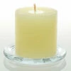 Richland Rustic Pillar Candle 3"x 3" Ivory Set Of 48