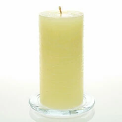 Richland Rustic Pillar Candle 3"x 6" Ivory Set Of 6