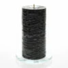 Richland Rustic Pillar Candle 3"x 6" Black Set Of 12