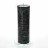 Richland Rustic Pillar Candle 3"x 9" Black Set Of 24