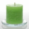 Richland Rustic Pillar Candle 3"x 3" Green Set Of 12