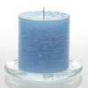 Richland Rustic Pillar Candle 3"x 3" Light Blue Set Of 12