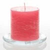 Richland Rustic Pillar Candle 3"x 3" Pink Set Of 24
