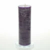 Richland Rustic Pillar Candle 3"x 9" Purple Set Of 24