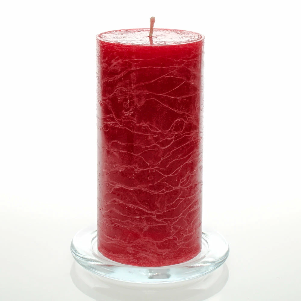 Richland Rustic Pillar Candle 3"x 6" Red Set Of 12 1 Richland Rustic Pillar Candle 3"x 6" Red Set Of 12