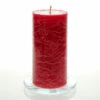 Richland Rustic Pillar Candle 3"x 6" Red Set Of 6