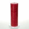 Richland Rustic Pillar Candle 3"x 9" Red Set Of 24