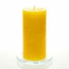 Richland Rustic Pillar Candle 3"x 6" Yellow Set Of 12