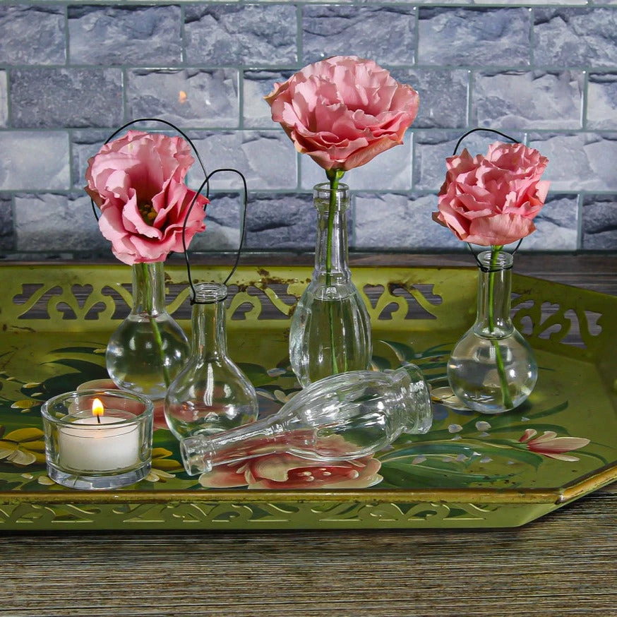 Richland Dainty Hanging Glass Vase Set Of 12 4 Richland Dainty Hanging Glass Vase Set Of 12 - Image 4