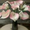 Natural Touch Blush & Cream Calla Lily Bouquet 14"