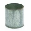 Norah Corrugated Zinc Pot Vase 3.25"x3" Set Of 6
