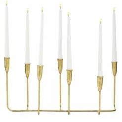 Richland Cosmos Gold Candelabra 21"