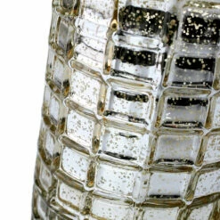 Gold Mercury Mosaic Cylinder 10" - Vase & Candle Holder -US Gift Sales 2024 87260257054b