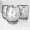 Richland Grande Hurricane Votive Holder Silver Mercury Set Of 12