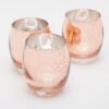 Richland Grande Hurricane Votive Holder Rose Gold Mercury Set Of 12