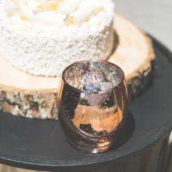 Richland Grande Hurricane Votive Holder Rose Gold Mercury Set Of 72 -US Gift Sales 2024 91003b 1