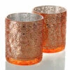 Richland Mercury Candle Holder Nadine Rose Gold Large Set Of 6