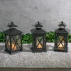 Richland Noble Lantern Black Metal 7" Set Of 6
