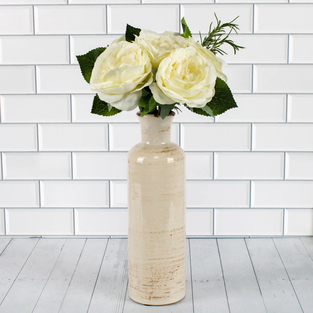 Richland Farmhouse White Ceramic Vase 5", 7.5" & 10" Set Of 12 5 Richland Farmhouse White Ceramic Vase 5", 7.5" & 10" Set Of 12 - Image 5