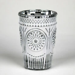 Richland Regal White Silver Mercury Vase Set Of 48
