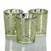 Richland Gold Hexagonal Glass Holder – Small Set Of 72