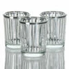 Richland Silver Stripe Glass Holder - Small Set Of 72