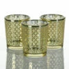 Richland Gold Lattice Glass Holder - Small Set Of 72